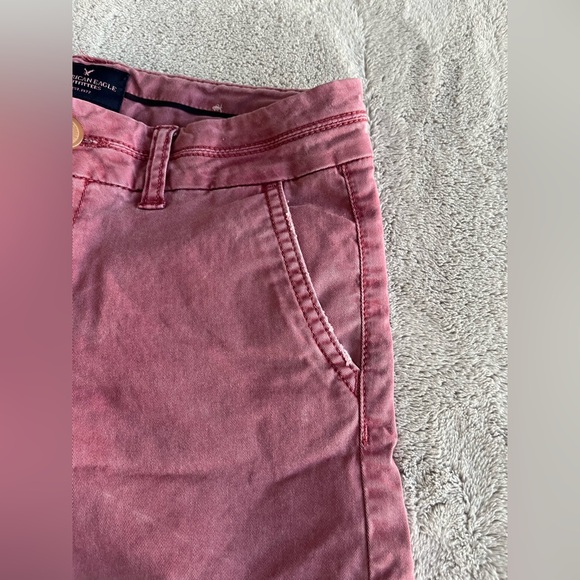 Red Stretch Midi American Eagle Outfitters Women’s Shorts - Picture 9 of 12
